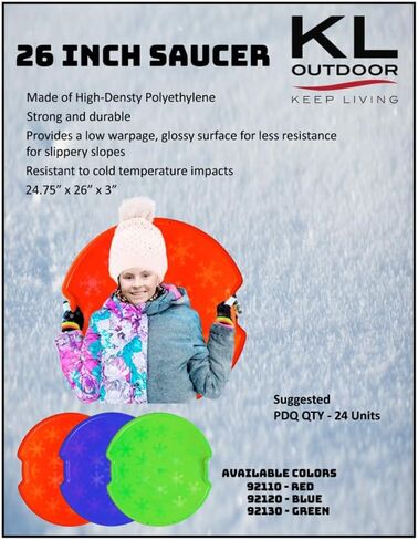 Get Ready for Snowy Fun with This 26 Snow Saucer! Perfect for Thrilling Rides with Family and Friends. Slide into Excitement! in Saudi Arabia