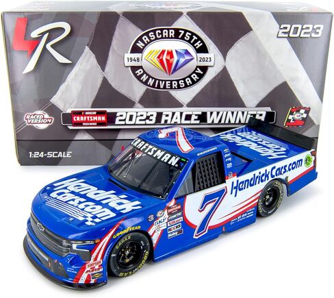 ليونيل ريسينغ كايل لارسون 2023 نورث ويلكسبورو شاحنة سلسلة سباق الفوز دييكاست مقياس 1:24 in Kuwait