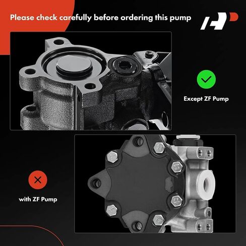 A-Premium Power Steering Pump, with Reservoir, Compatible with Dodge Ram 2500 2003-2007, Ram 3500 2003-2007, without ZF Type Pump, Replace # 5073241AA, PSP1187 in Saudi Arabia