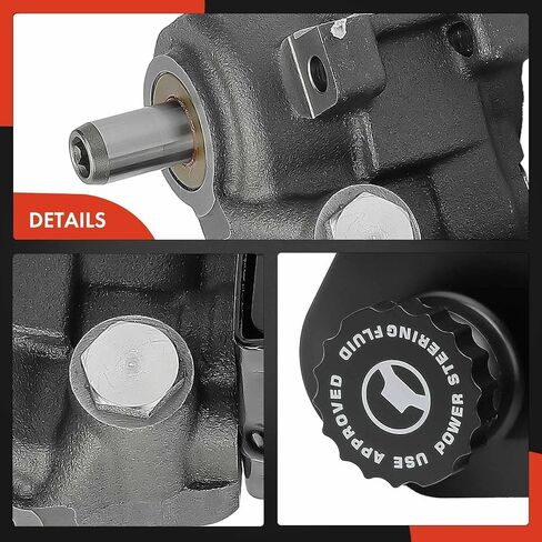 A-Premium Power Steering Pump, with Reservoir, Compatible with Dodge Ram 2500 2003-2007, Ram 3500 2003-2007, without ZF Type Pump, Replace # 5073241AA, PSP1187 in Saudi Arabia