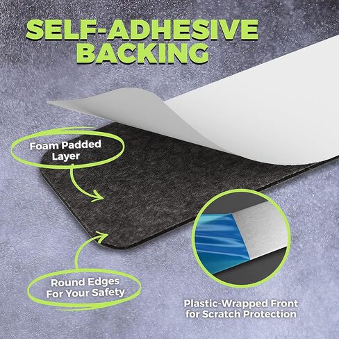 مجموعة من 6 - شرائط نشرة مغناطيسية من الحديد المقاوم للصدأ بدون إطار ذاتية اللصق، شريط معدني للمغناطيس، لوحة إعلانات مغناطيسية، شريط إعلانات مغناطيسي، 48 زرًا مغناطيسيًا قويًا وملونًا in Kuwait