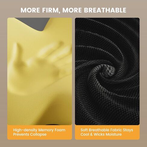 ProtoArc Seat Cushion for Office Chairs, ComfortX SC Ergonomic Cushions Pillow Pressure Relief Gel + Memory Foam Butt Cushion for Home, Office, Car Seat, Tailbone, Back & Sciatica Pain Relief in Kuwait