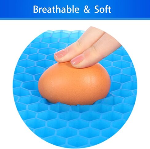 Large Gel Seat Cushion for Long Sitting, Gel Cushion for Wheelchair Large & Thick, Gel Chair Cushion Soft & Cool, Breathable Gel Car Seat Cushion Reduce Sweat, Gel Pressure Relief Cushion in Saudi Arabia