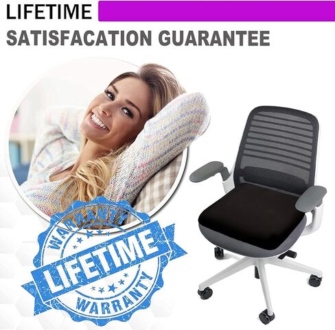 Gel Enhanced Seat Cushion for Long Sitting - Double Thick Honeycomb Breathable Design Egg Seat Cushion with Non-Slip Cover - Office Chair Car Cooling Seat Cushion - Computer Desk Pain Relief Pad in Kuwait