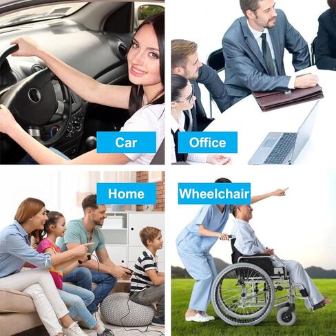 Yunqing Gel Seat Cushion with Non-Slip Cover, Cooling Seat Cushion Breathable Honeycomb Pain Relief, Sciatica Hip Egg Crate Cushion for Of Blue in Kuwait