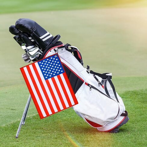 Golf Towel | Super Absorbent Microfiber Towels | Lightweight, Scratch-Resistant, and lint-Free | Aluminum Alloy Hook | 16x12 Inches for Father's Day (Let's Go Brandon-BFJB) in Kuwait