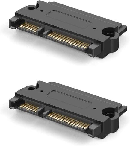 CableCreation 2-Pack SATA 22Pin (7+15 Pin) ذكر إلى SATA 22 Pin (7+15Pin) محول أنثى، محول SATA ذكر إلى أنثى in Kuwait