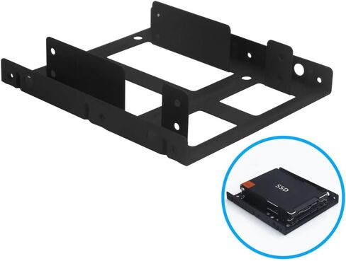 2 Pack HDD Hard Drive Metal Mounting Bracket Adapter, Convert Any 3.5 in HDD Into One 5.25 in Drive Bay in Saudi Arabia