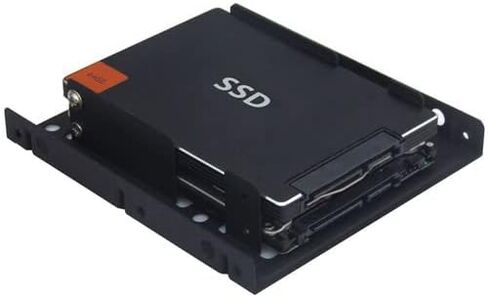2 Pack HDD Hard Drive Metal Mounting Bracket Adapter, Convert Any 3.5 in HDD Into One 5.25 in Drive Bay in Saudi Arabia