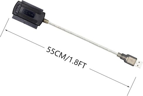 SinLoon USB إلى SATA IDE محول كابل محول USB 2.0 إلى 2.5/3.5/5.25in IDE وSATA كابل محول (1.8FT أبيض) in Saudi Arabia