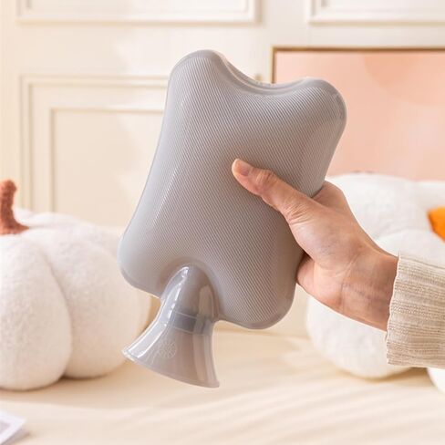 Hot Water Bottle Water Bottle 1L with Cover Hot Water Bottle Stuffed Hand Warmer Menstrual Cramp Relief Hot Bottle Pain Relief in Kuwait