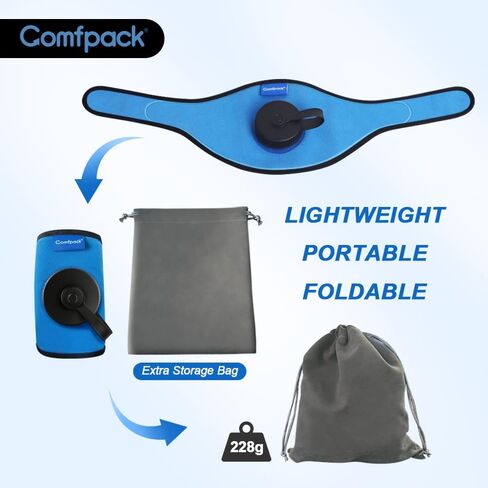 Comfpack Refillable Ice Bag for Neck Pain Relief, Ice Water Bag Cold Therapy Relief for Neck Injuries, Cervical Surgery, Swelling, Sprains, Tonsil Removal, Inflammation, No Leakage in Saudi Arabia