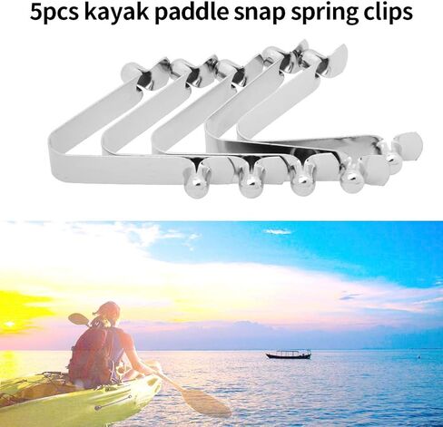 5pcs Snap Locking Kayak Paddle Spring Clip Tent Pole Single Button Awning Rowing in Saudi Arabia