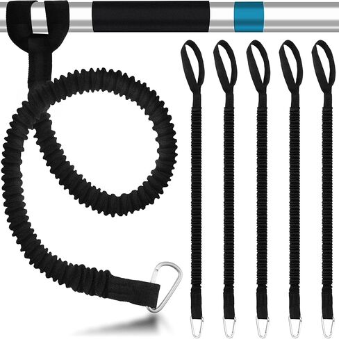 HESTYA 6 Pieces Kayak Paddle Leash Stretchable Paddle Rope Nylon Adjustable Kayak Coiled Rod Leash Lanyard Kayak Traction Rope for Kayak Canoe SUP Paddles Surfboard Fishing Poles Rods Accessories in Saudi Arabia