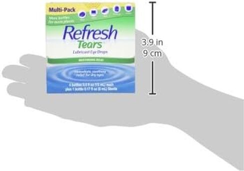 قطرات مرطبة للعين Refresh Tears (4 × 0.5 أونصة سائلة و1 × 0.17 أونصة سائلة. زجاجات) in Kuwait