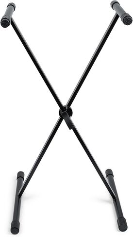 حامل لوحة مفاتيح Gator Frameworks ذو دعامة مزدوجة على شكل X مع ارتفاع قابل للتعديل وأقدام تسوية (GFW-KEY-2000X)، أسود in Kuwait