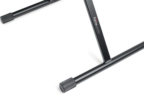 حامل لوحة مفاتيح Gator Frameworks ذو دعامة مزدوجة على شكل X مع ارتفاع قابل للتعديل وأقدام تسوية (GFW-KEY-2000X)، أسود in Kuwait