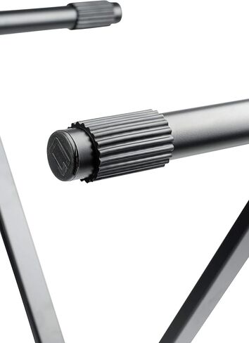 حامل لوحة مفاتيح Gator Frameworks ذو دعامة مزدوجة على شكل X مع ارتفاع قابل للتعديل وأقدام تسوية (GFW-KEY-2000X)، أسود in Kuwait