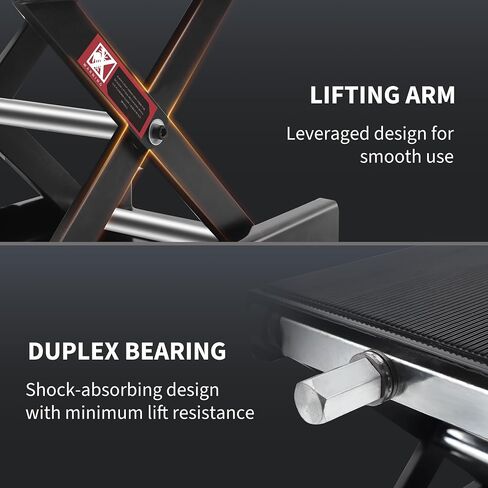 Steel Motorcycle 1100 LB Lift Scissor Jack Wide Deck Hoist Stand Maintenance Bikes ATVs Garage Repair Center Stand Lift Jack Orange in Saudi Arabia