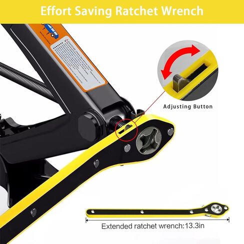 TBXWLRF Car Jack - Max 3 Ton(6,613lbs),Car Scissor Jack Kit,Scissor Lift/Floor Jacks with Saving Effort Ratchet Handle，Universal Car Emergency Tool for Auto/SUV/Mpv in Saudi Arabia