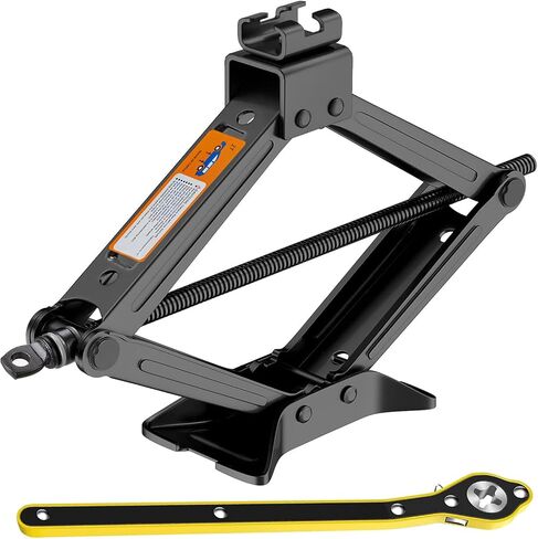 TBXWLRF Car Jack - Max 3 Ton(6,613lbs),Car Scissor Jack Kit,Scissor Lift/Floor Jacks with Saving Effort Ratchet Handle，Universal Car Emergency Tool for Auto/SUV/Mpv in Saudi Arabia