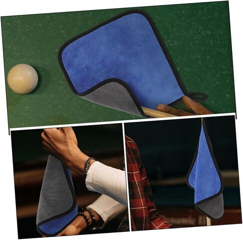 Toddmomy 5 قطع من منشفة قماش القطب، قطعة قماش تنظيف البلياردو، منظف عمود البلياردو، منظف عمود البلياردو، ملحقات البلياردو، لوازم البلياردو، الصوف المرجاني، قماش البلياردو الرئيسي in Kuwait