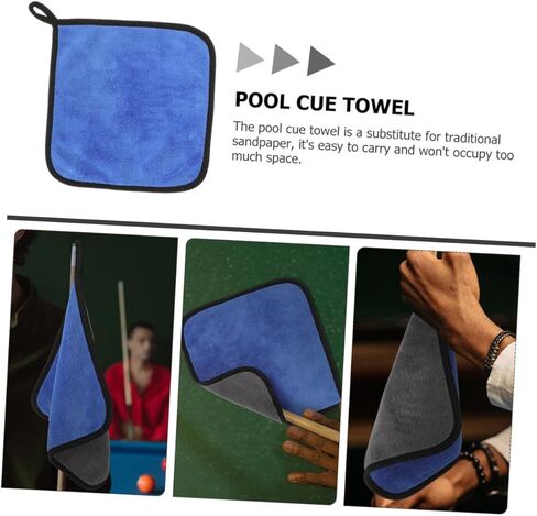 Toddmomy 5 قطع من منشفة قماش القطب، قطعة قماش تنظيف البلياردو، منظف عمود البلياردو، منظف عمود البلياردو، ملحقات البلياردو، لوازم البلياردو، الصوف المرجاني، قماش البلياردو الرئيسي in Kuwait
