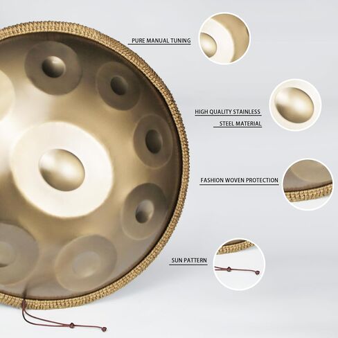 طبلة يدوية للبالغين من الفولاذ المقاوم للصدأ على شكل حرف D ضبط يدوي in Kuwait