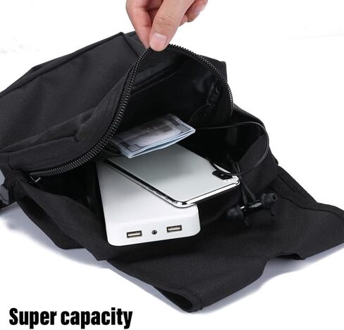 Tänzedzm Motorcycle Tank Top Bag, ATV Saddle Bag, Durable Universal Motorcycles Front Fitting Storage Pack with Drink Pocket, Center Hole Diameter 3.1-3.5 Inches(8-9 cm) in Kuwait