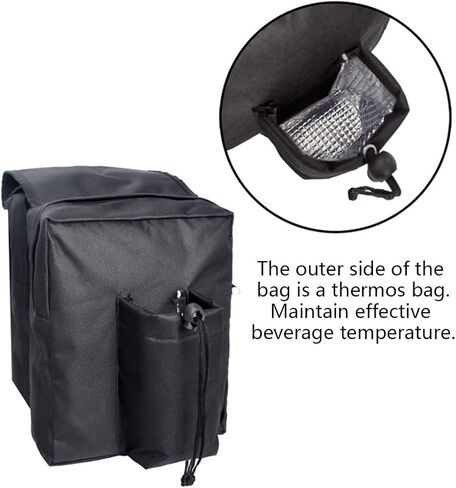 Tänzedzm Motorcycle Tank Top Bag, ATV Saddle Bag, Durable Universal Motorcycles Front Fitting Storage Pack with Drink Pocket, Center Hole Diameter 3.1-3.5 Inches(8-9 cm) in Kuwait