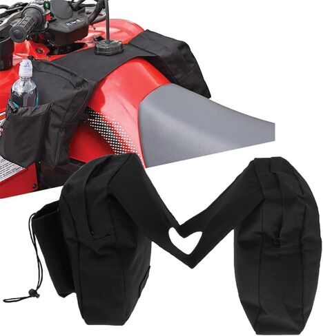 Tänzedzm Motorcycle Tank Top Bag, ATV Saddle Bag, Durable Universal Motorcycles Front Fitting Storage Pack with Drink Pocket, Center Hole Diameter 3.1-3.5 Inches(8-9 cm) in Kuwait