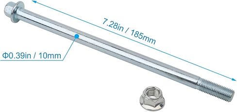 10mm 185mm Front Rear Axle Fit for Motorcycle Pit Dirt Bike Moped Scooter QUAD ATV Mini Bike Parts in Saudi Arabia
