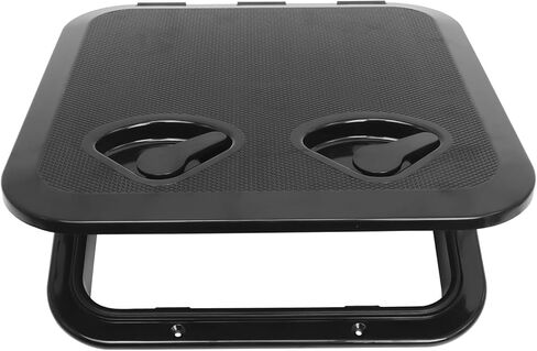 Amarine Made Marine Deck Hatch Boat Deck Hatch Access Hatch & Lid 14-1/2" X 14-5/8" -370mmx375mm, Black in Saudi Arabia