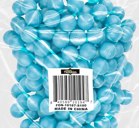 Fairly Odd Novelties 3/4" Mini Ping Pong/Table Tennis/Beer Pong Round Balls (100 Pack), 19mm, Blue in Kuwait