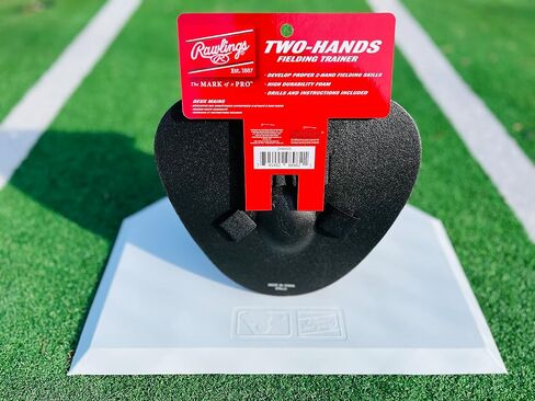 Rawlings | TWO-HANDS Foam Fielding Training Glove | Baseball/Softball | Black | Fits Either Hand in Saudi Arabia