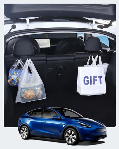 Tesla Model Y Backseat Seatbelt Guide Holder Dual Hanger Rear Seat Belt Organizer for Model Y Accessory 2024 2023 2022 2021(2 Pack) in Kuwait