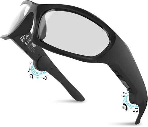 نظارات شمسية بلوتوث صوتية مع سماعات أذن مفتوحة نظارات بلوتوث للرجال والنساء نظارات ركوب الدراجات UV400، ركوب الدراجات، القيادة، صيد الأسماك، الجري in Kuwait