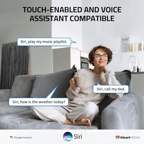 نظارات بلوتوث ذكية للرجال، نظارات صوتية زرقاء خفيفة للنساء، ميكروفون ومكبرات صوت مدمجة بصوت مفتوح للأذن، مساعد صوت بلوتوث لاسلكي IPX5 مقاوم للماء، 55 ملم، عدد 1.0 (ذهبي) in Kuwait