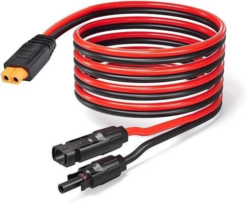 Solar to XT60 Connector Cable 10AWG 2FT Solar Panel Connector to XT60 Charging Cable for RV Portable Power Station Solar Panels in Saudi Arabia