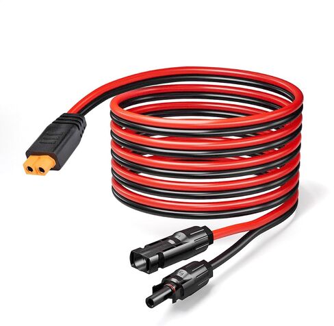 Solar to XT60 Connector Cable 10AWG 2FT Solar Panel Connector to XT60 Charging Cable for RV Portable Power Station Solar Panels in Saudi Arabia
