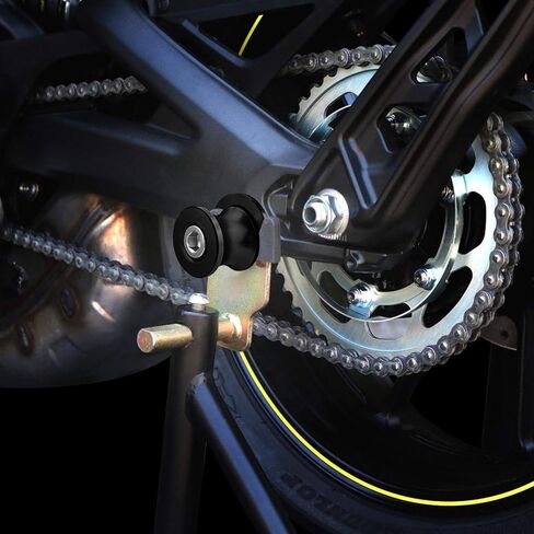 6MM M6 X 1.5 Motorcycle Swing Arm Sliders Spools 2PCS CNC Swing Arm Stand Screw Compatible With MT09 MT-09 2014 2015 2016 2017 in Saudi Arabia