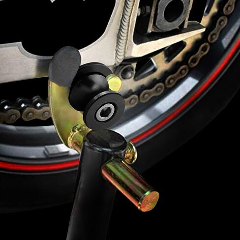 6MM M6 X 1.5 Motorcycle Swing Arm Sliders Spools 2PCS CNC Swing Arm Stand Screw Compatible With MT09 MT-09 2014 2015 2016 2017 in Saudi Arabia
