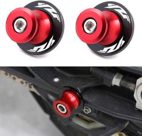 2pcs M6 6mm Swing arm Sliders Spools for Y.amaha YZF-R1 YZF-R3 YZF-R6 YZF-R7 YZF-R125 YZF-R25/R1000 (Red) in Saudi Arabia