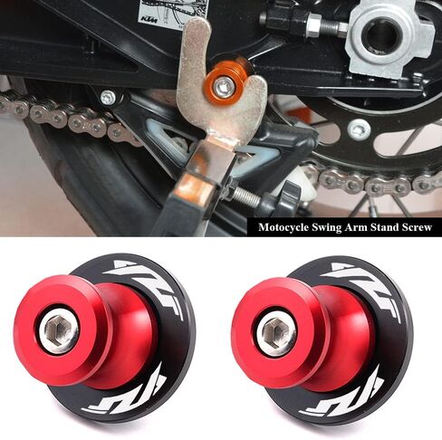 2pcs M6 6mm Swing arm Sliders Spools for Y.amaha YZF-R1 YZF-R3 YZF-R6 YZF-R7 YZF-R125 YZF-R25/R1000 (Red) in Saudi Arabia