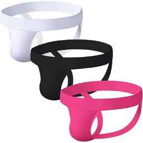 Evankin Men's Jockstraps Athletic Supporters Underwear Sexy Jock Strap Sports Cotton Stretch Thong