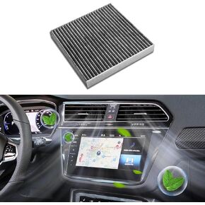 Cabin Air Filter with Activated Carbon, Premium Cabin Air Filter, Car Accessories Auto Compartment Air Filters, CF10134 Car Fresh Breeze Air Filter Replacement for Car Passenger