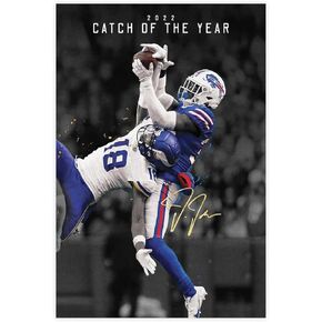Sarqi Sports Star Poster Justin Jefferson Canvas Poster Wall Art Prep Room Decor Paintings for Living Room Bedroom Decoration Unframe:12x18inch(30x45cm)