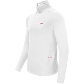 Rocky 1/4 Zip Pullover - Men's Cadet Collar Comfy Thermal Long Sleeve Shirt - Collared Turtleneck to V-Neck Convertible