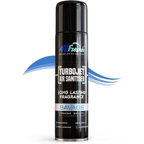 Savage 16.9 Oz Car Air Freshener, Designer Cologne Inspired Turbojet Fragrance, Automotive Sanitizer - Dry Mist, Neutralize Smells Quickly Anywhere, Made in UK