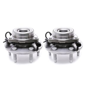 HICKS 515036 Front Wheel Hub Bearing Assembly Compatible with 1999-2006 Chevy Silverado 1500 (4WD ONLY), 2002-2006 Chevy Avalanche 1500 (4WD ONLY), 2003-2014 GMC Savana 1500 (4WD), Set of 2